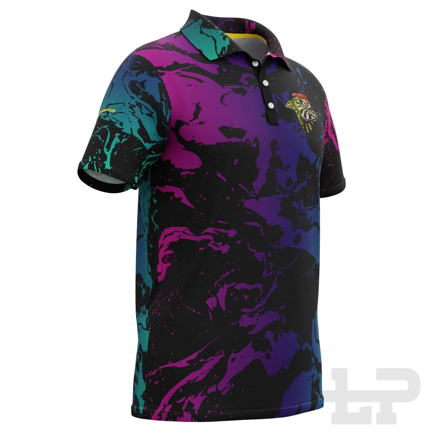 Men's Abstract Short Sleeve Darts Shirt - Legend Polos
