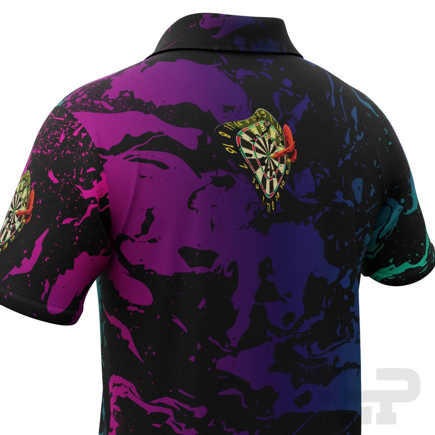 Men's Abstract Short Sleeve Darts Shirt - Legend Polos