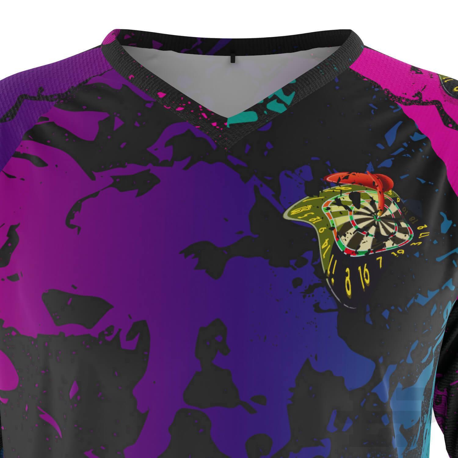 Men's Abstract Short Sleeve Darts Shirt - Legend Polos