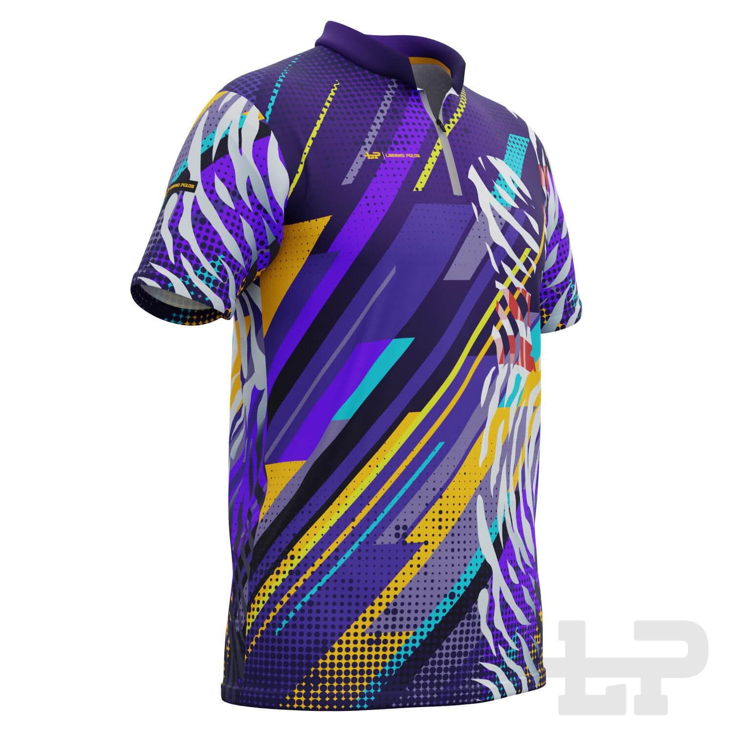 Men's Animal Print Short Sleeve Tenpin Bowling Shirt - Legend Polos