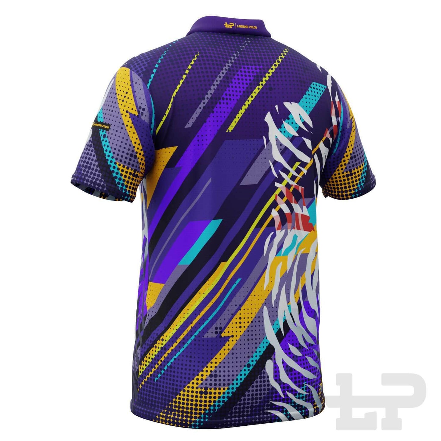 Men's Animal Print Short Sleeve Tenpin Bowling Shirt - Legend Polos