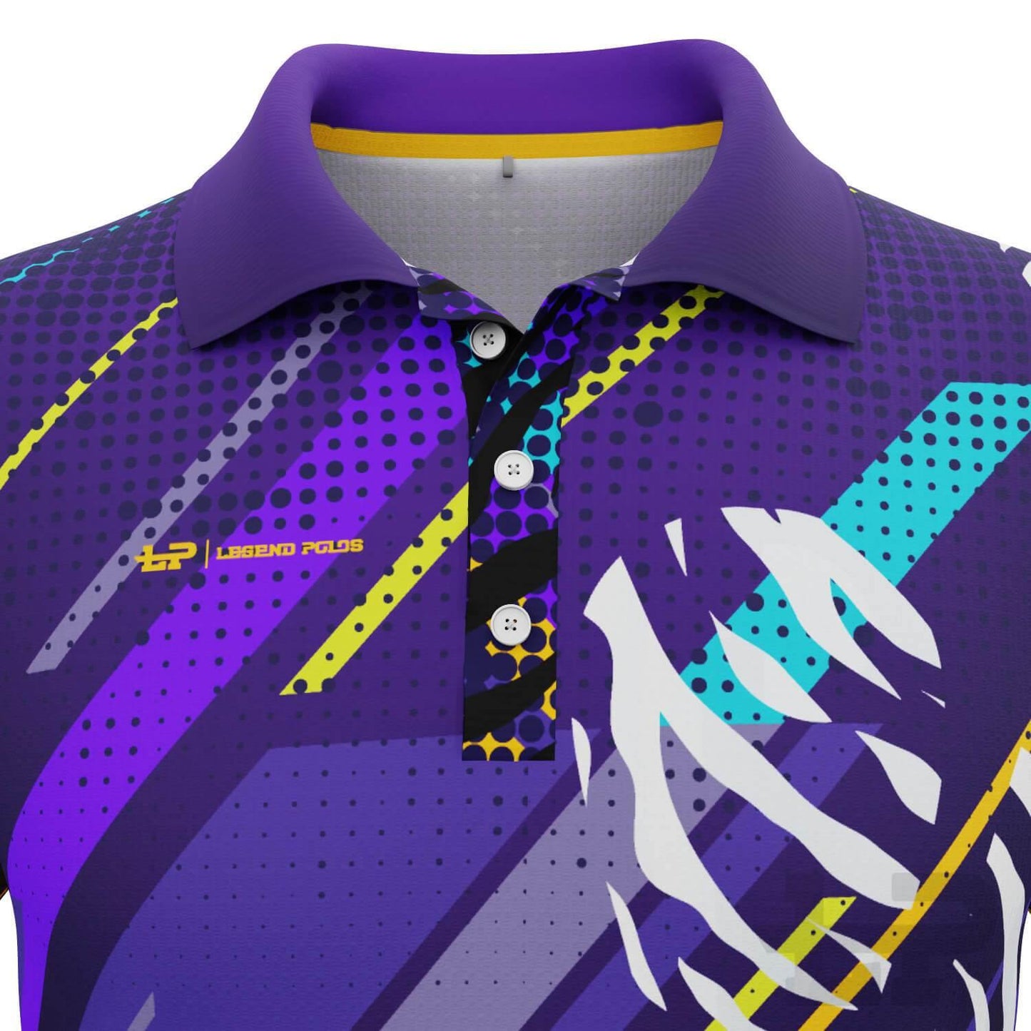 Men's Animal Print Short Sleeve Tenpin Bowling Shirt - Legend Polos