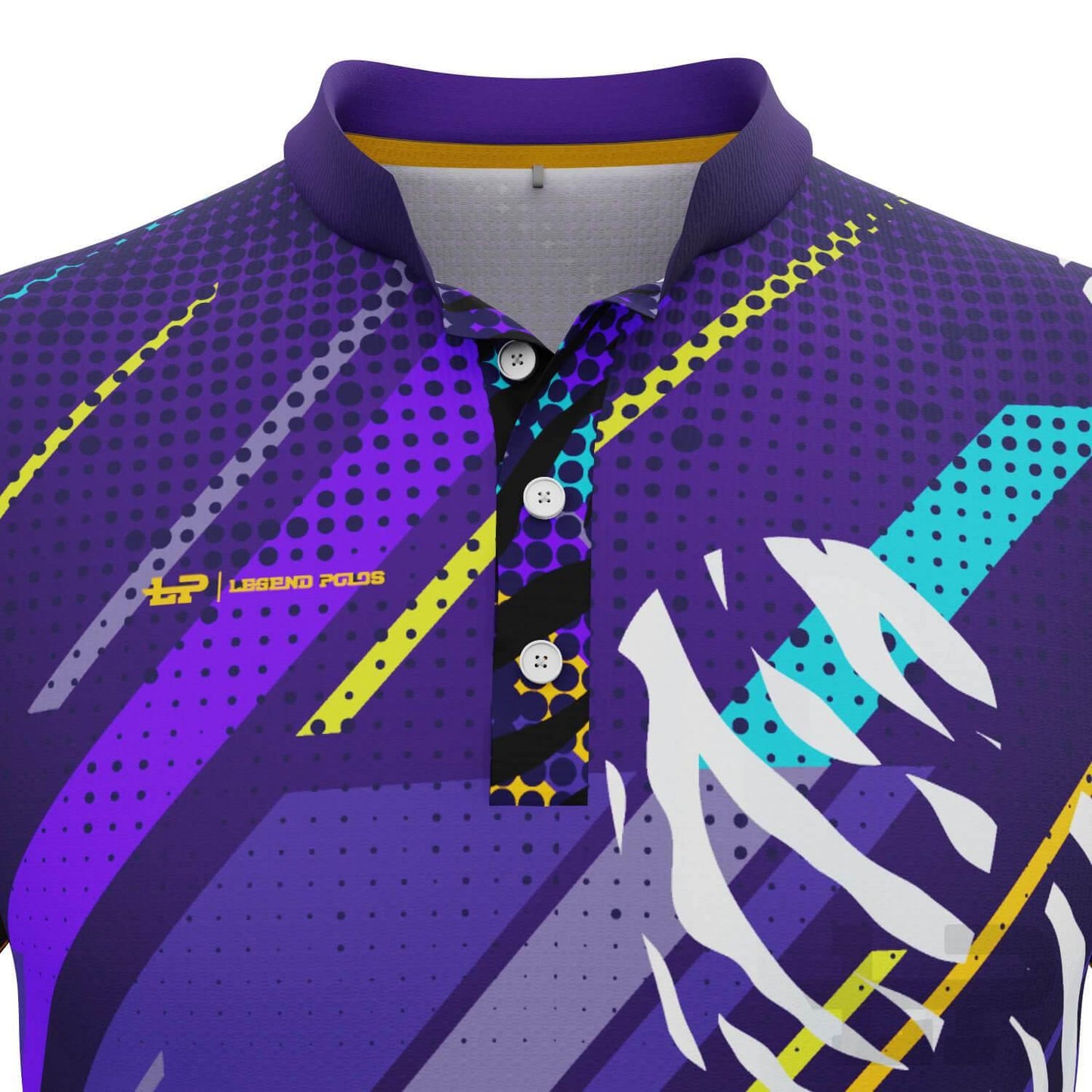Men's Animal Print Short Sleeve Tenpin Bowling Shirt - Legend Polos