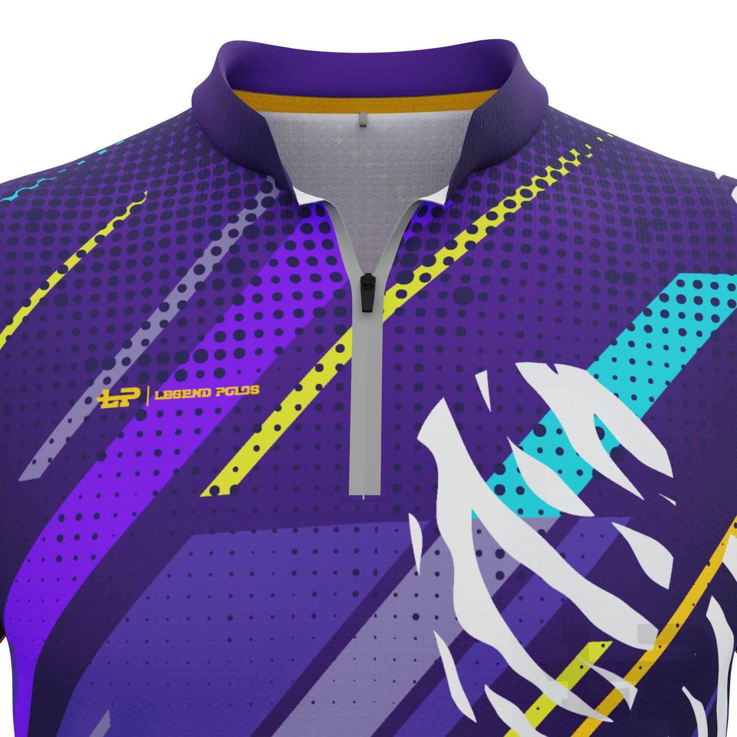 Men's Animal Print Short Sleeve Tenpin Bowling Shirt - Legend Polos