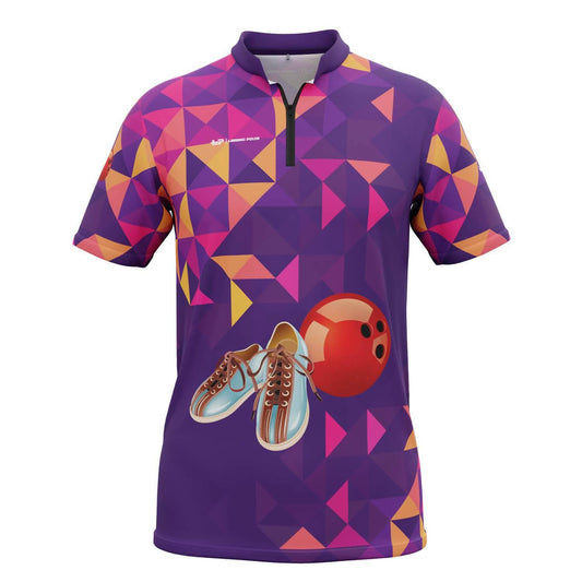 Men's Diamond Short Sleeve Tenpin Bowling Shirt - Legend Polos
