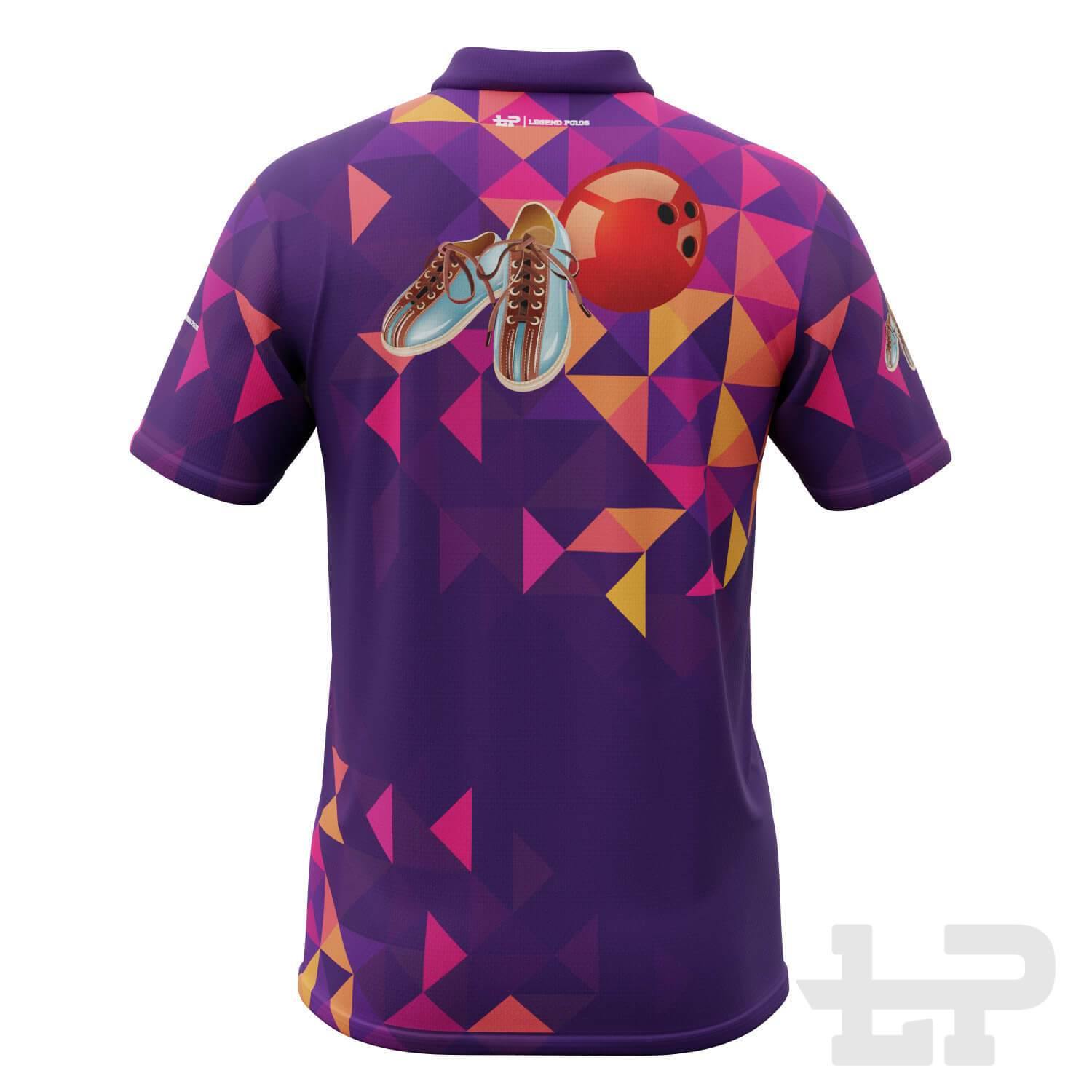 Men's Diamond Short Sleeve Tenpin Bowling Shirt - Legend Polos