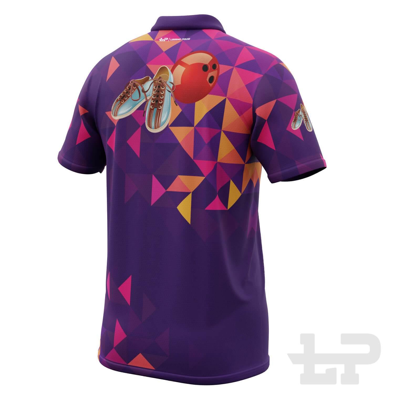 Men's Diamond Short Sleeve Tenpin Bowling Shirt - Legend Polos