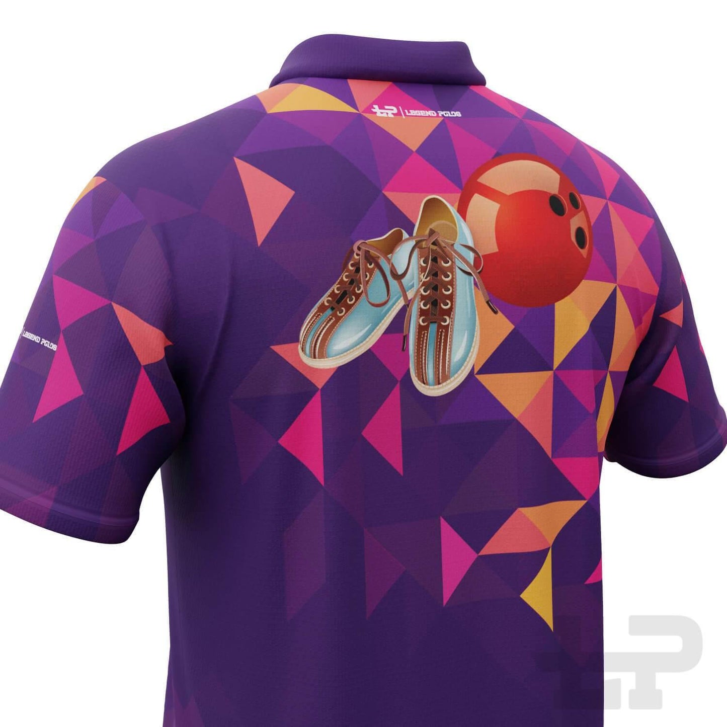 Men's Diamond Short Sleeve Tenpin Bowling Shirt - Legend Polos