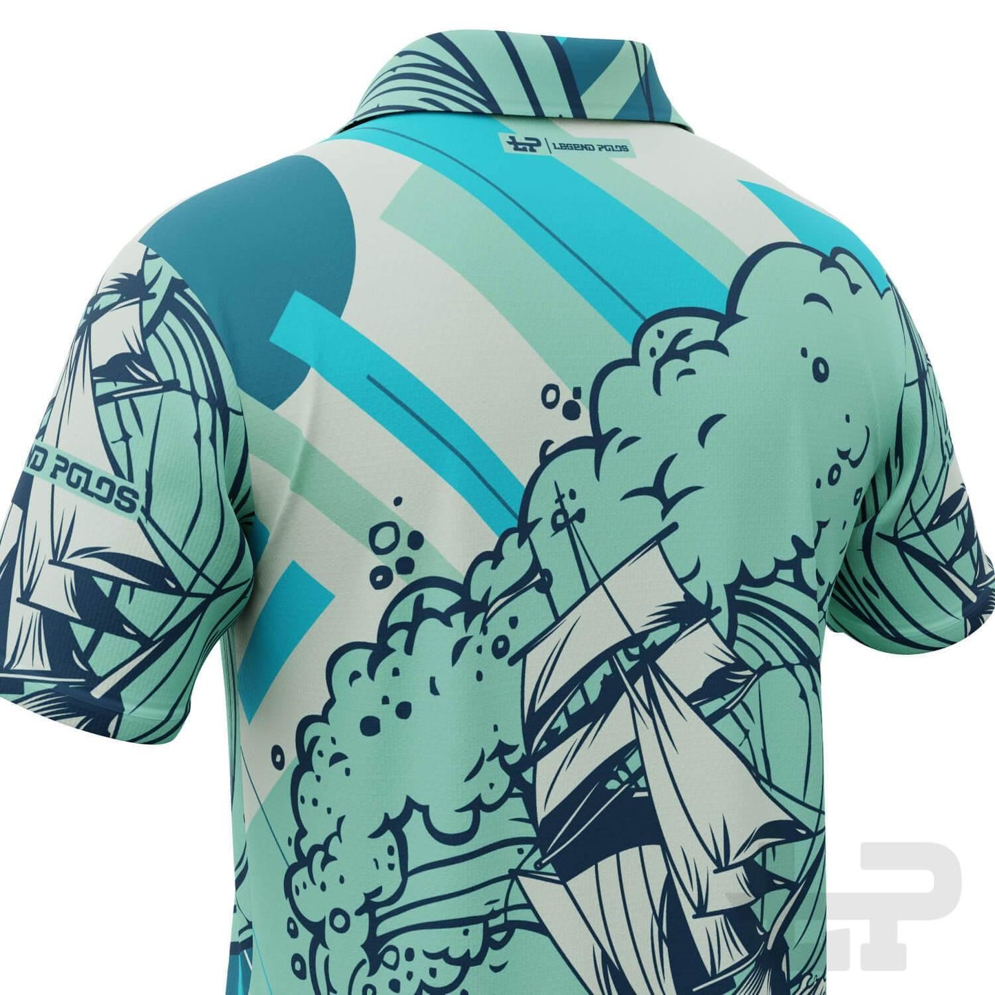 Men's High Seas Short Sleeve Sailing Shirt - Legend Polos