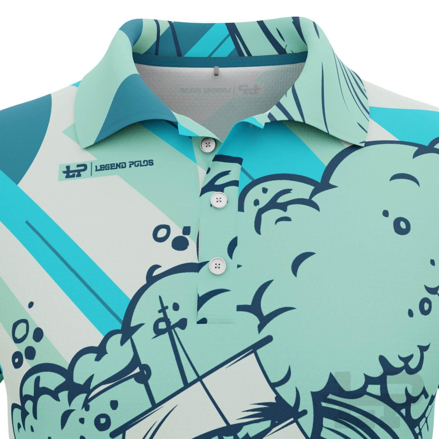 Men's High Seas Short Sleeve Sailing Shirt - Legend Polos