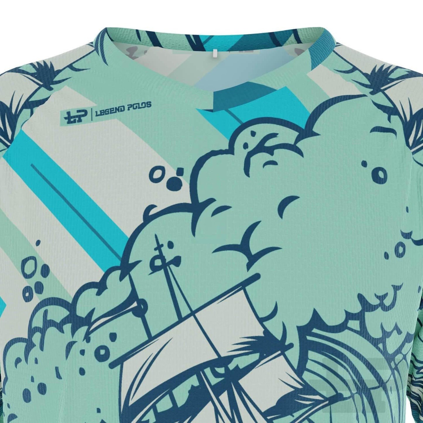 Men's High Seas Short Sleeve Sailing Shirt - Legend Polos