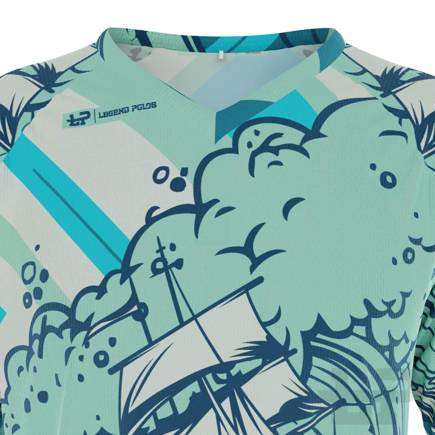 Men's High Seas Short Sleeve Sailing Shirt - Legend Polos
