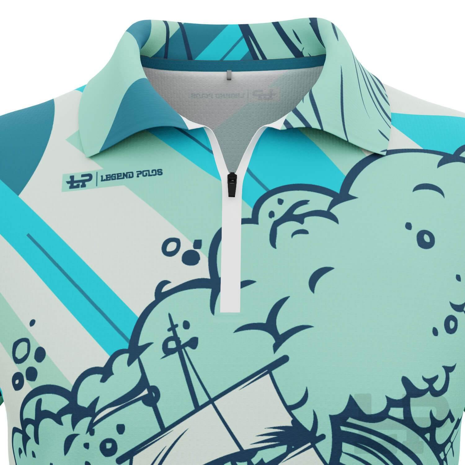 Men's High Seas Short Sleeve Sailing Shirt - Legend Polos