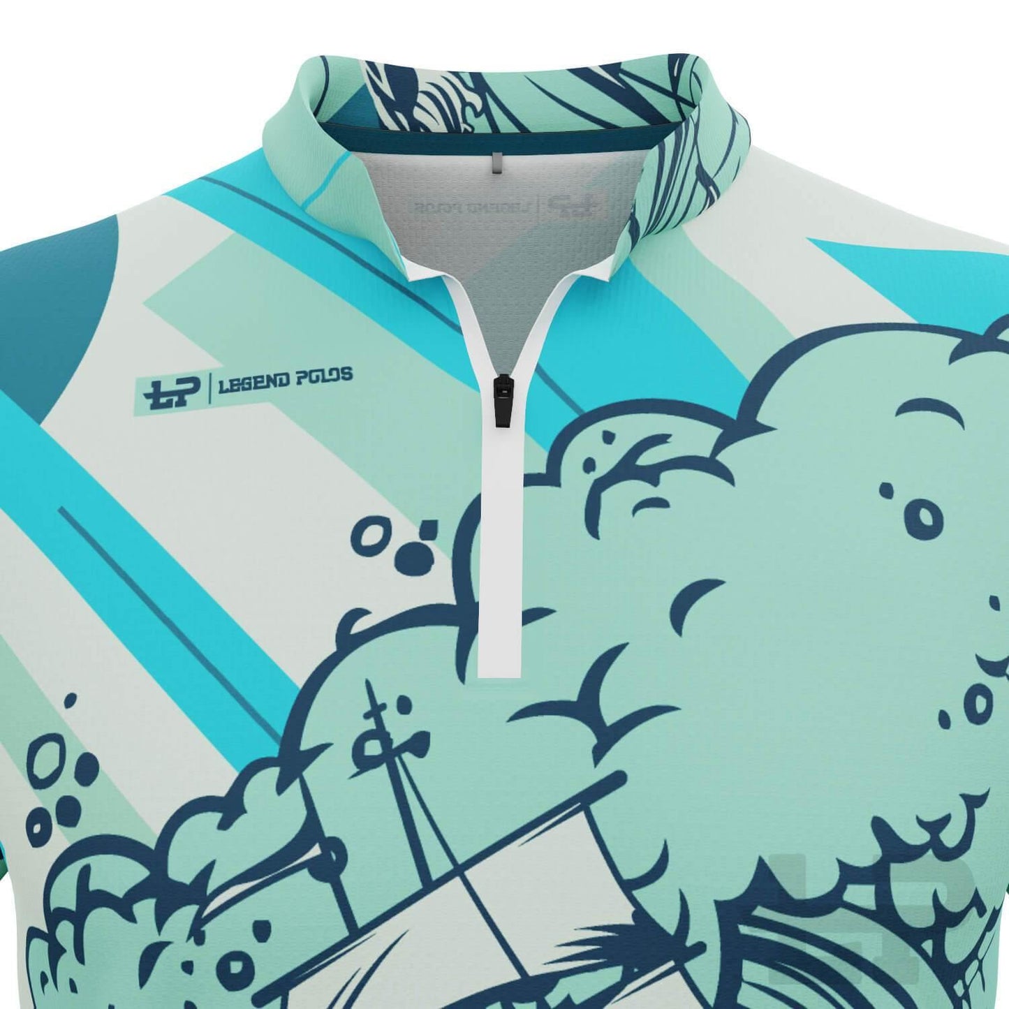 Men's High Seas Short Sleeve Sailing Shirt - Legend Polos