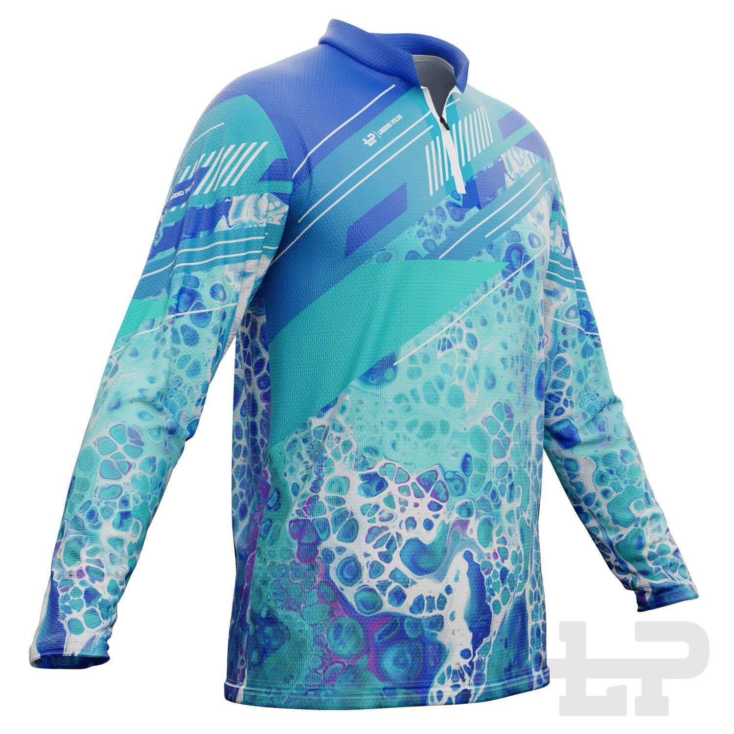 Men's Pebbles Long Sleeve Fishing Shirt - Legend Polos