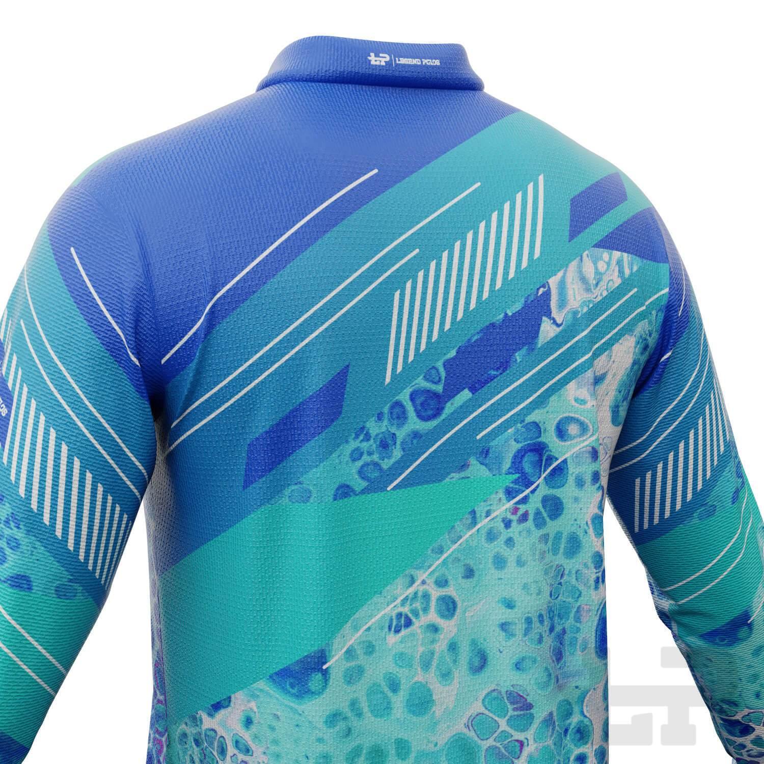 Men's Pebbles Long Sleeve Fishing Shirt - Legend Polos