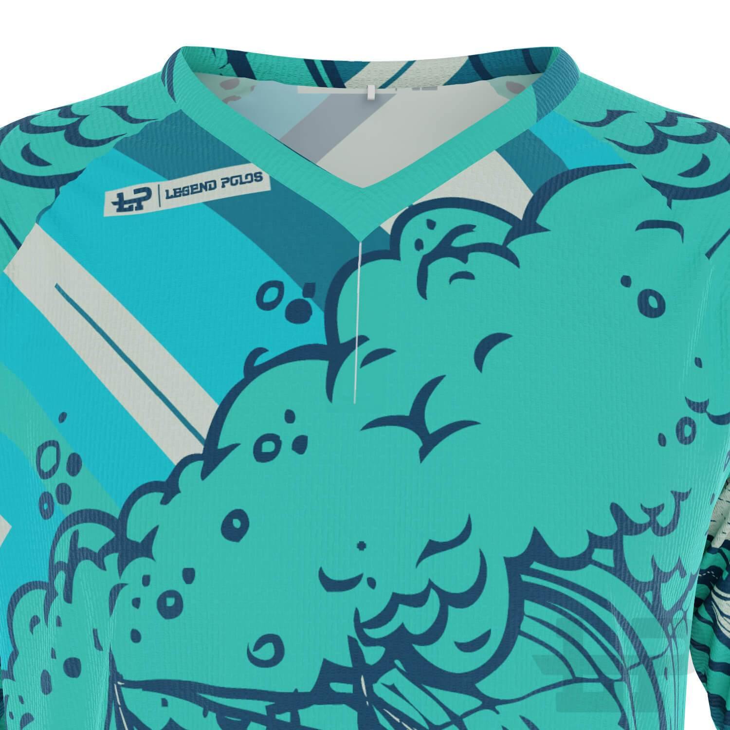 Men's Rolling Seas Short Sleeve Sailing Shirt - Legend Polos