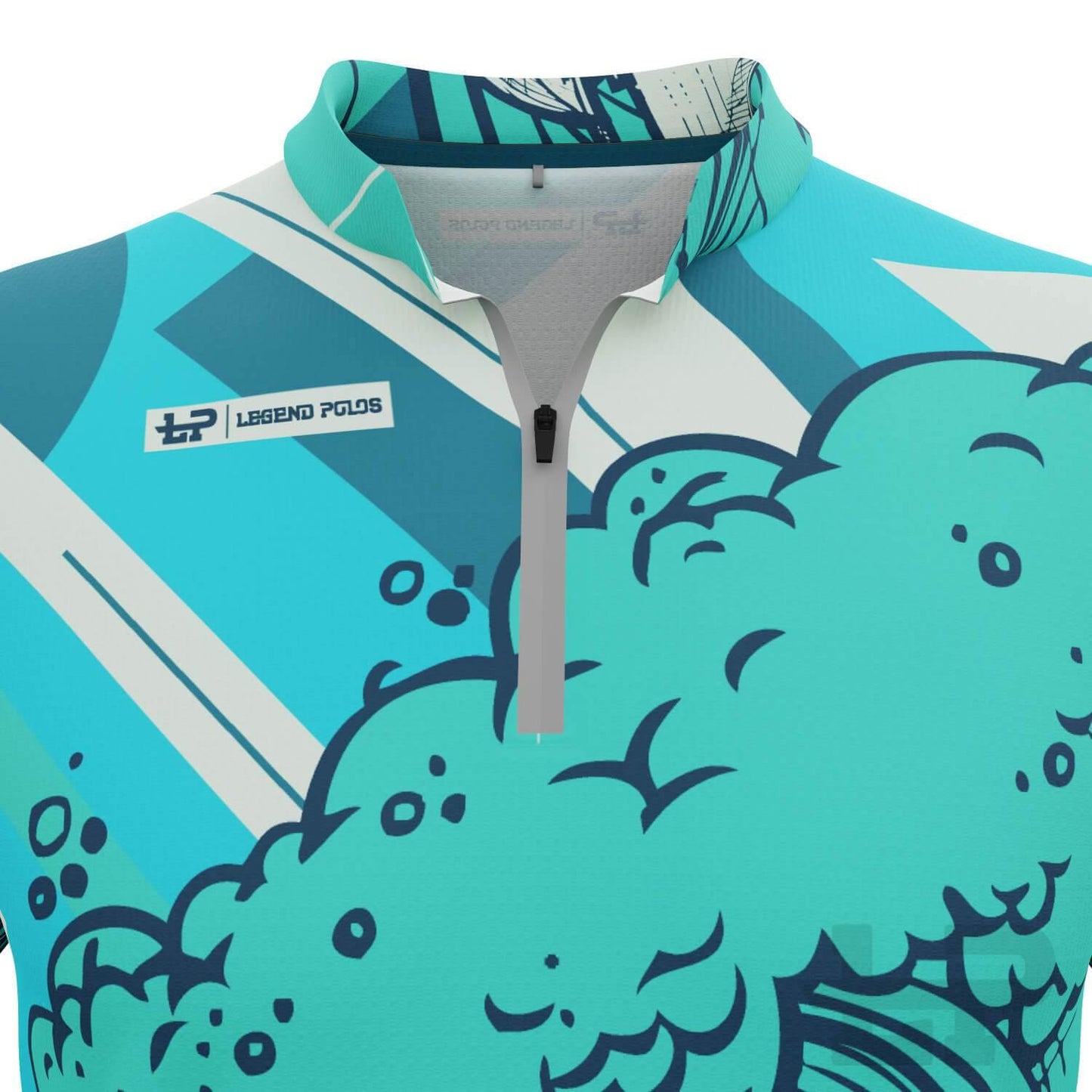 Men's Rolling Seas Short Sleeve Sailing Shirt - Legend Polos