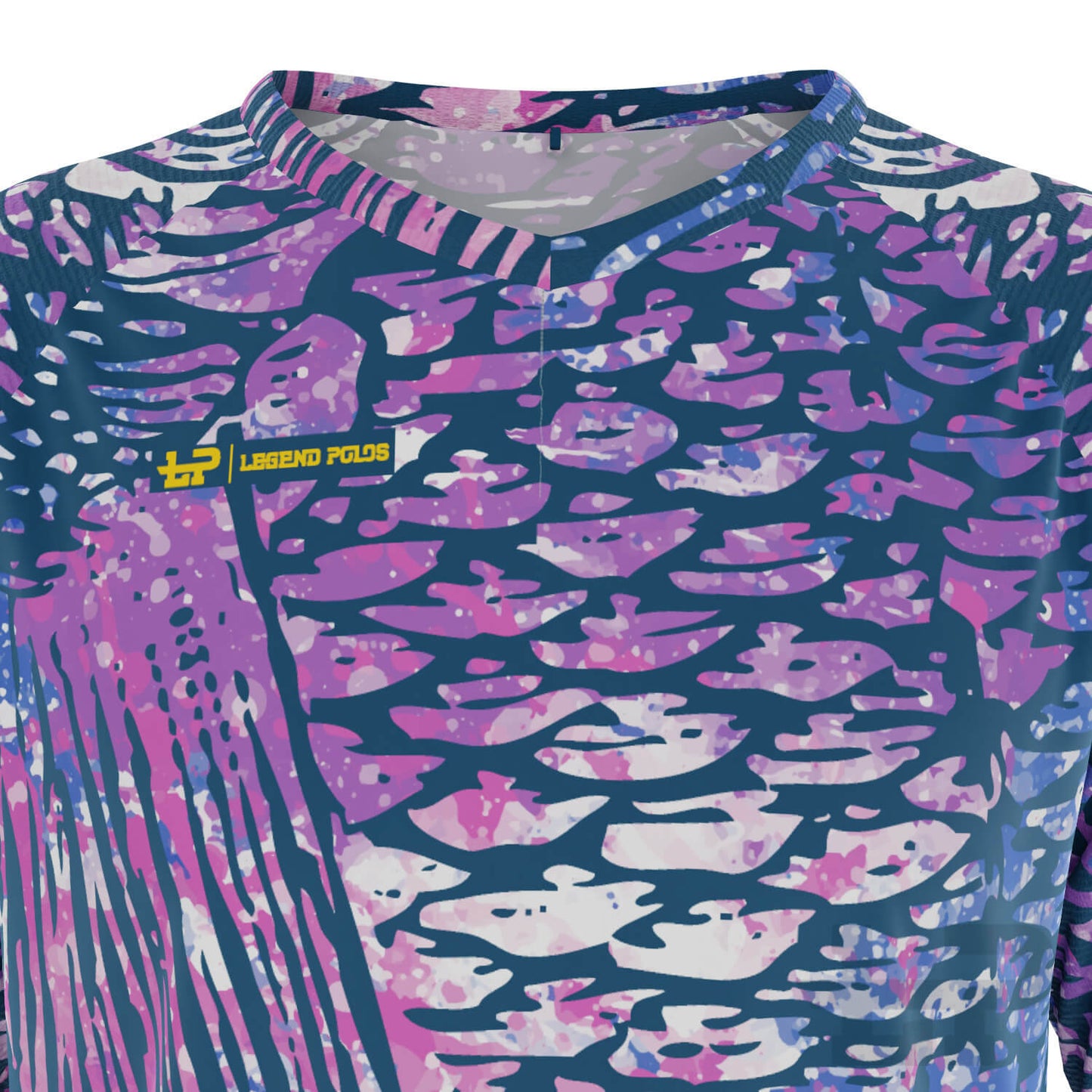 Men's Purple Scales Long Sleeve Fishing Shirt