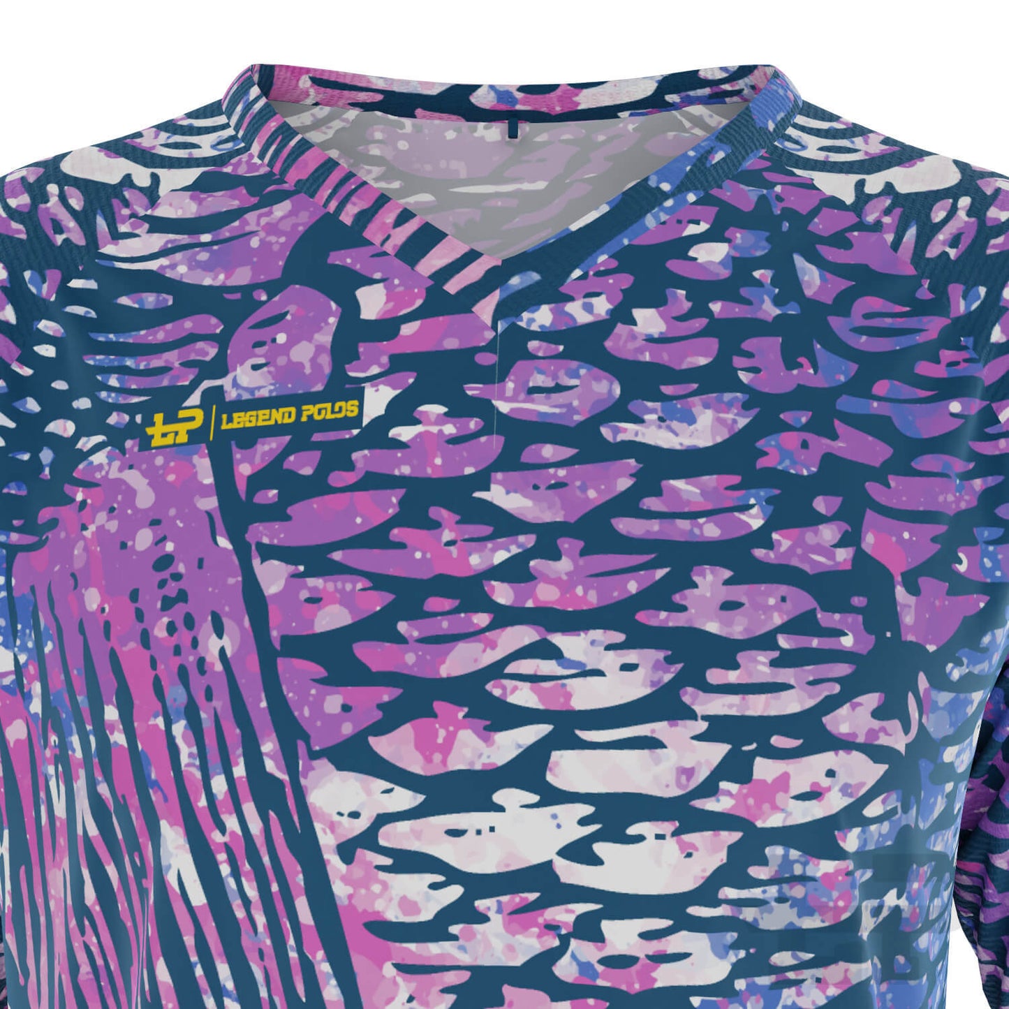 Men's Purple Scales Long Sleeve Fishing Shirt