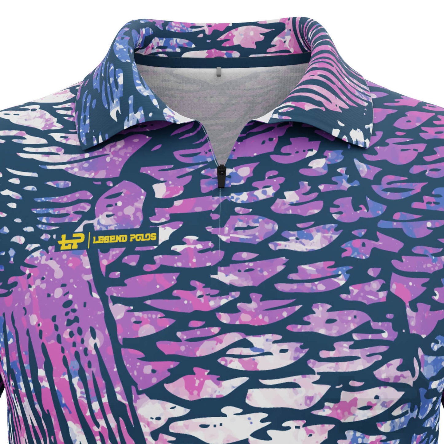 Men's Purple Scales Long Sleeve Fishing Shirt