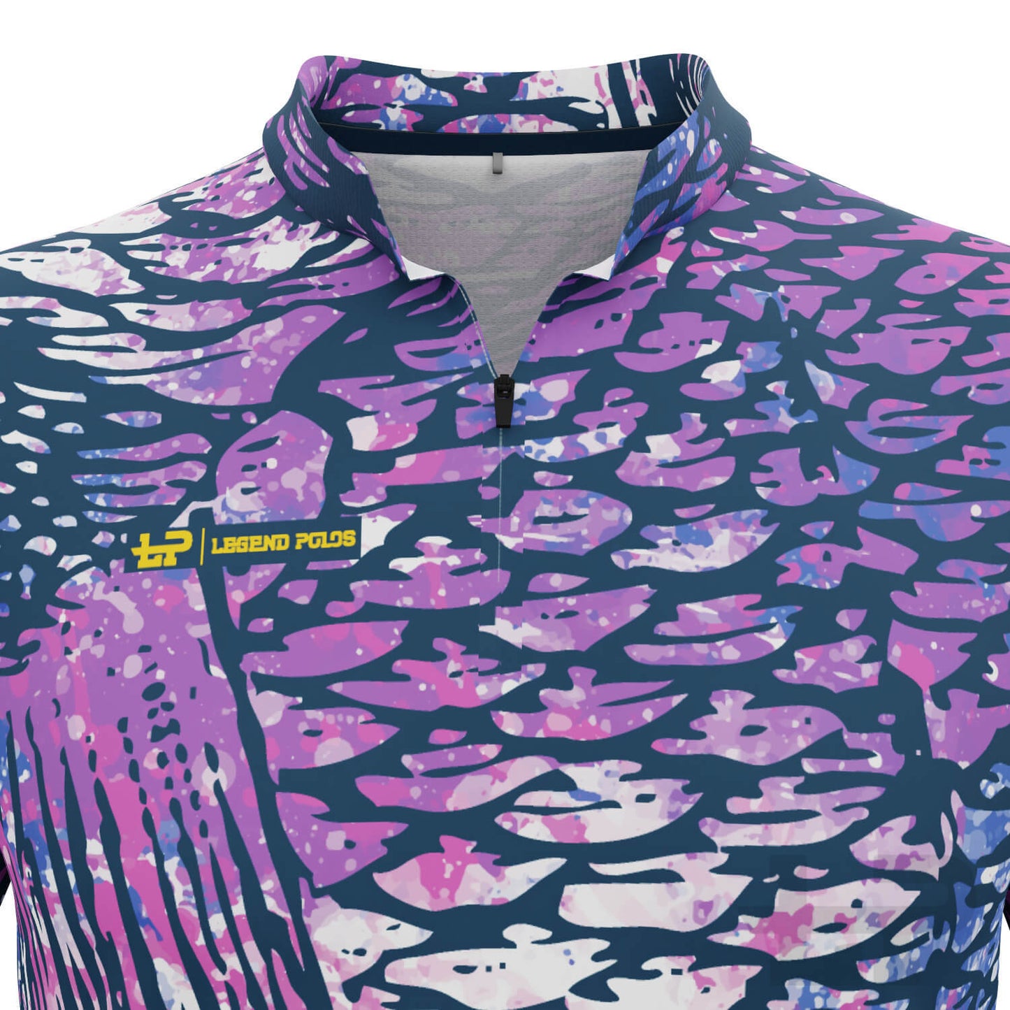 Men's Purple Scales Long Sleeve Fishing Shirt